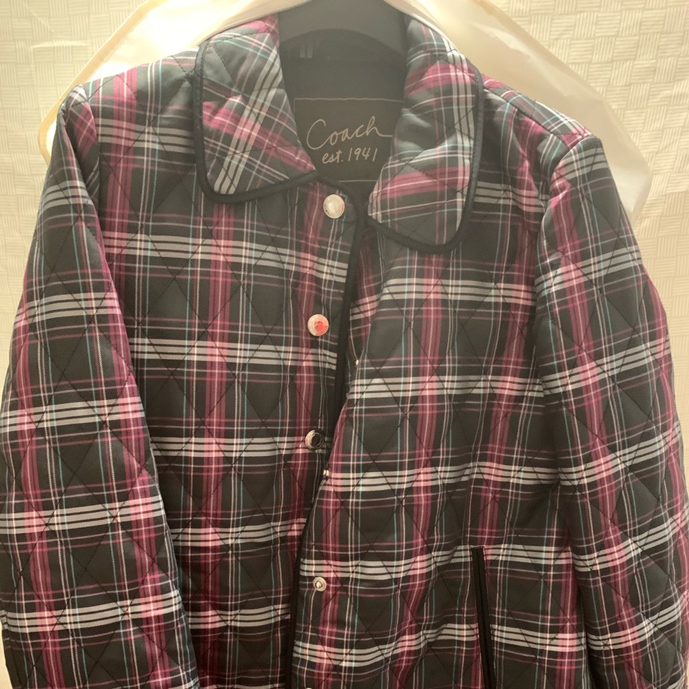 Like new! Authentic Coach quilted coat size small!